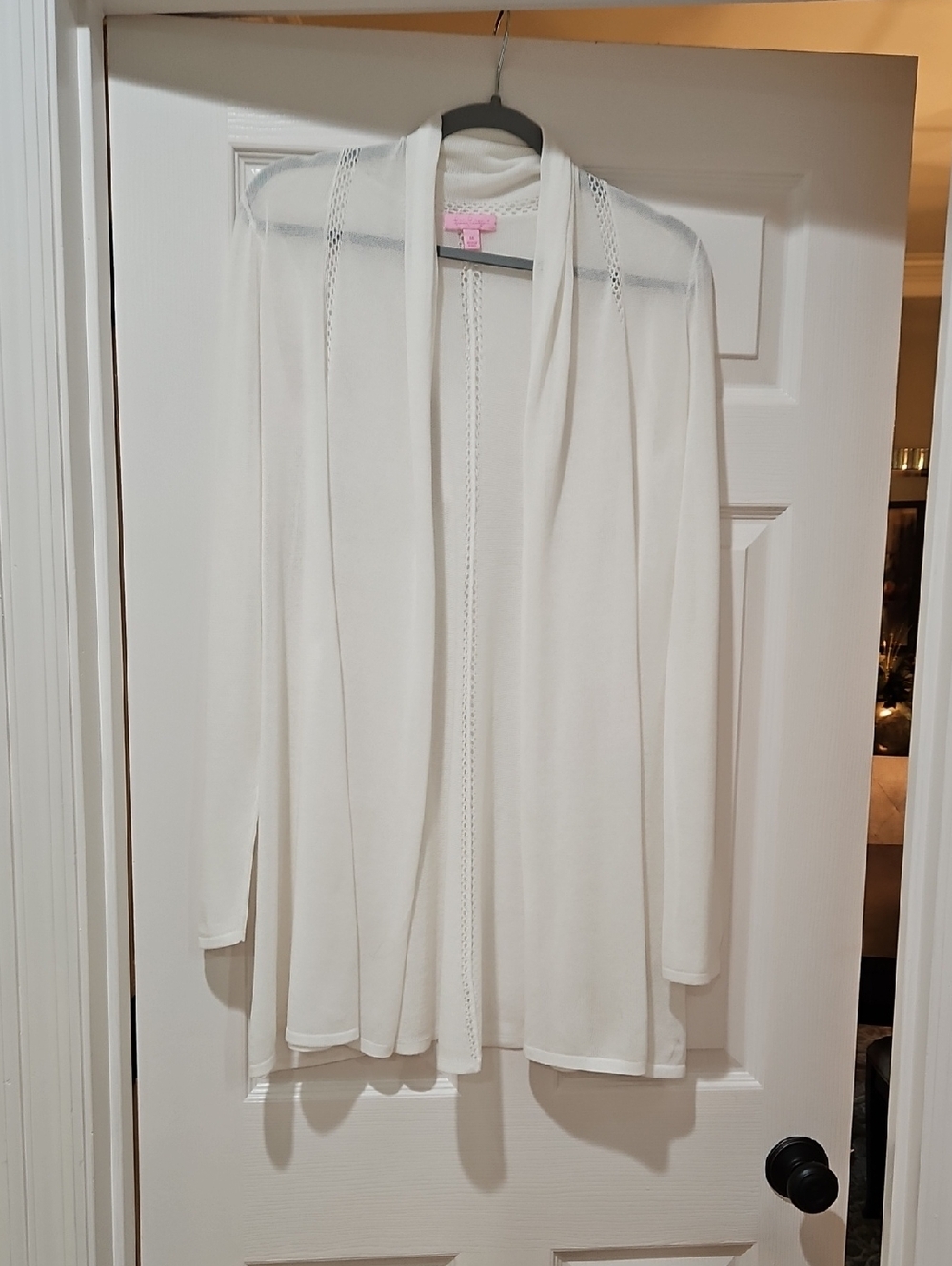 Lightweight Open-Front White Women's Sweater Cardigan Lilly Pulitzer